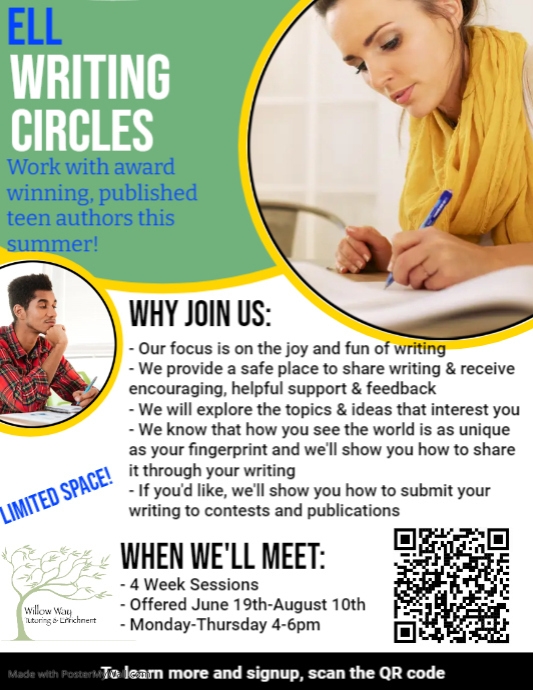 Writing Flyer Template | PosterMyWall