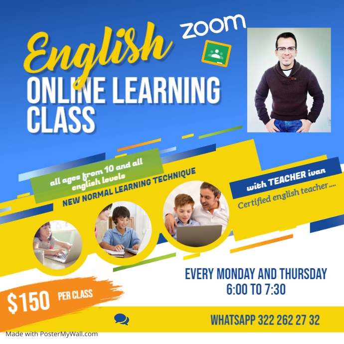 Online Learning Class Instagram Post PosterMyWall