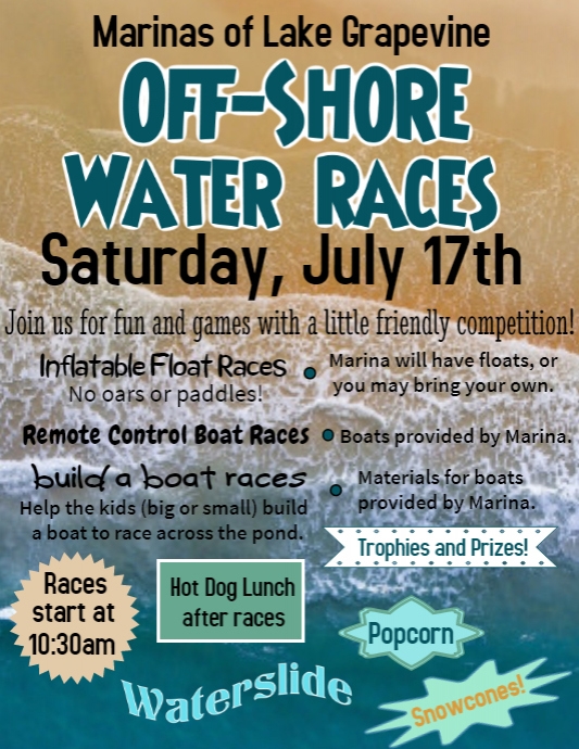 Water Races Formula Copy of Off-Shore Water Races | PosterMyWall