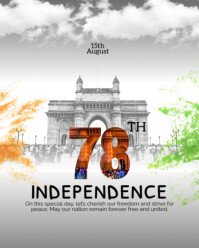 78th Independence Day Template India Instagram Portrait