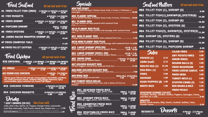 Copy of Copy of Big Menu | PosterMyWall