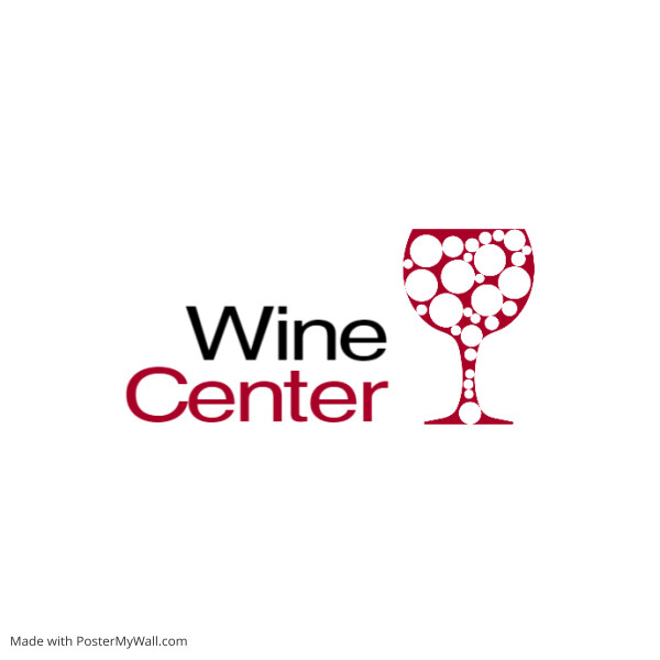 wine glass logo with bubbles