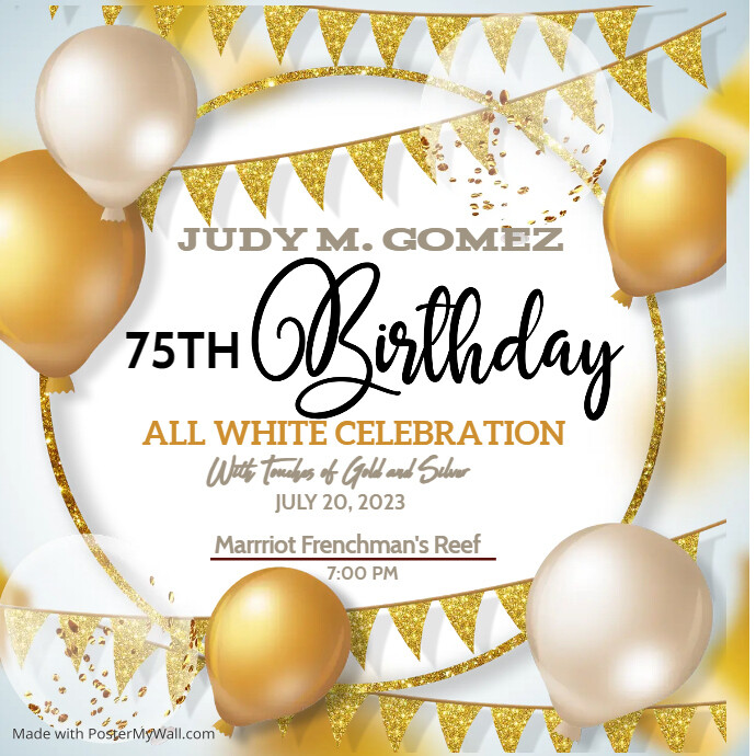 birthday Square (1:1) template