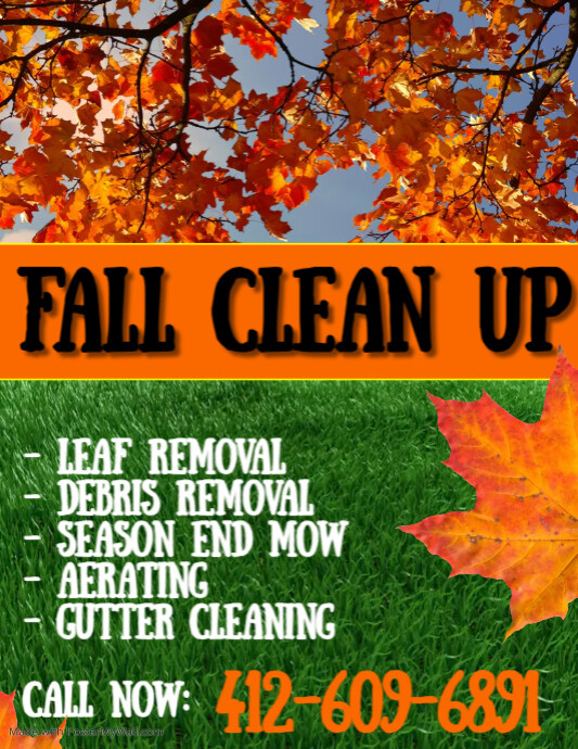 Fall Clean Up Flyer Template - Ablebionics