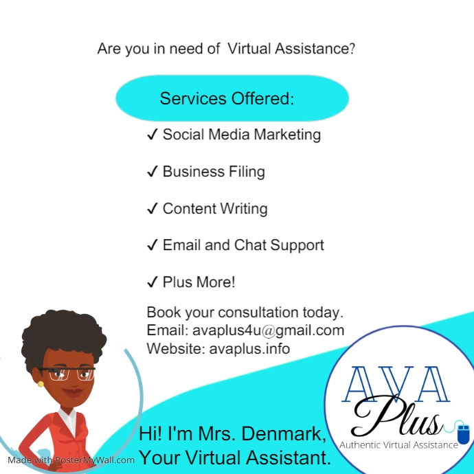 Virtual Assistant Flyer | PosterMyWall
