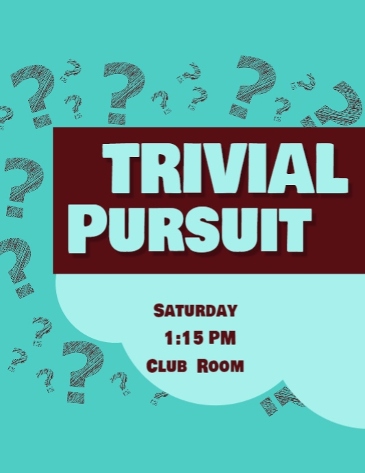 trivia pursuit wed | PosterMyWall