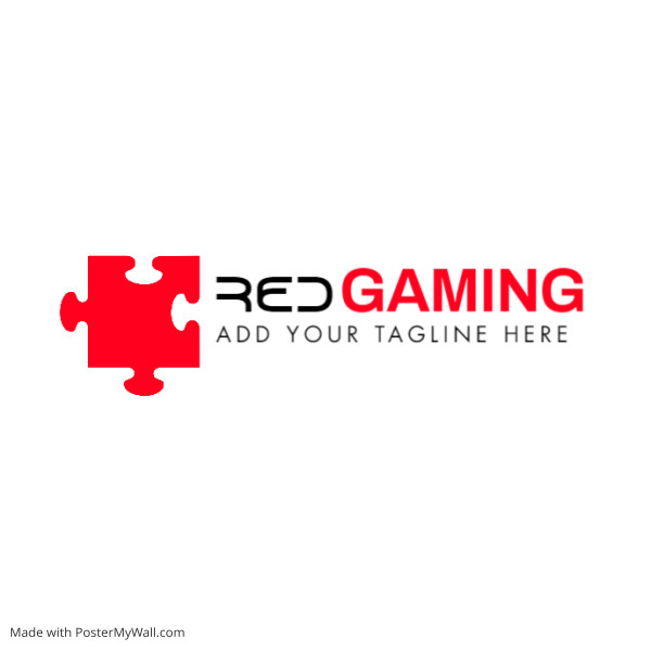 gaming icon logo red and black