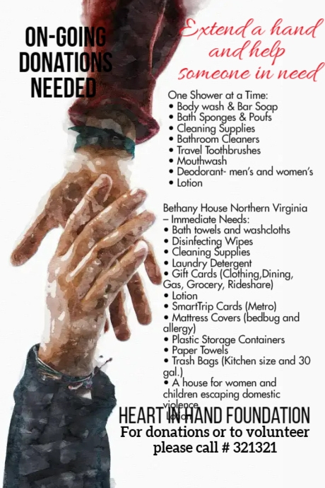 fundraising template | PosterMyWall