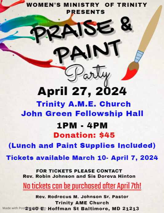 PRAISE & PAINT PosterMyWall
