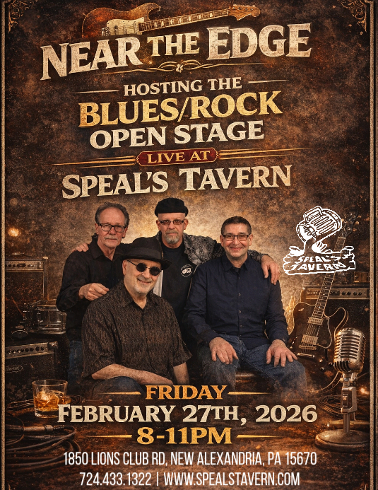 Near the Edge hosts Blues/Rock Open Stage at Speal's Tavern