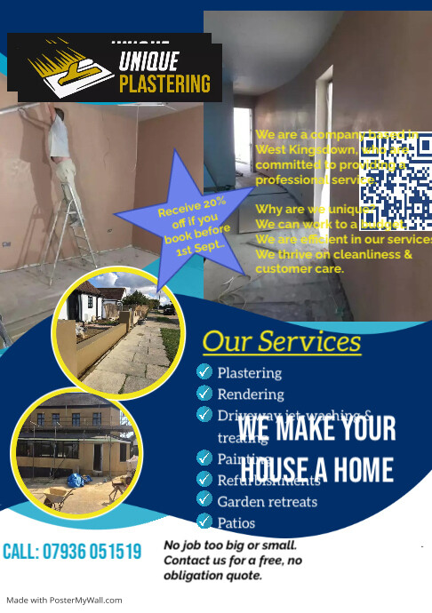 Unique Plastering (1) | PosterMyWall