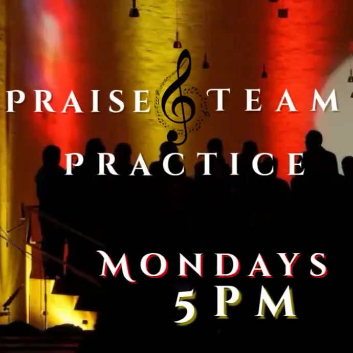 choir practice Instagram Post template