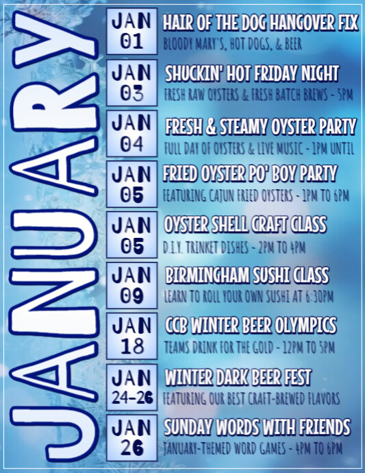 January Calendar (1) | PosterMyWall