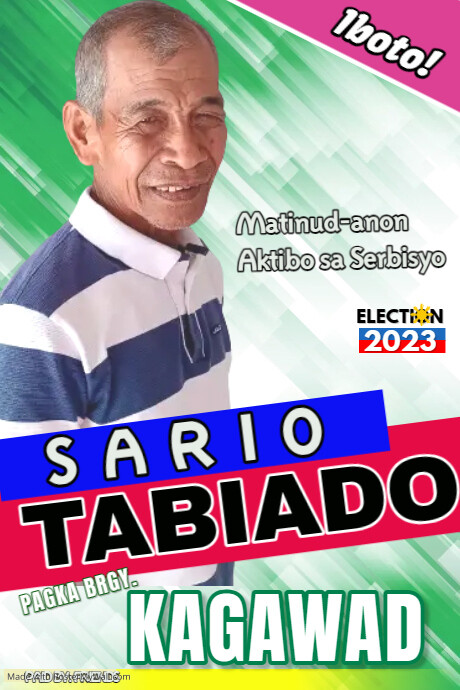 Green Election Poster template