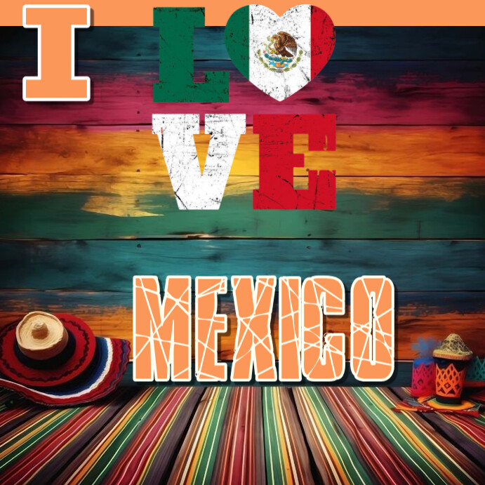Free editable Mexican independence Day Flyer Template Post Instagram