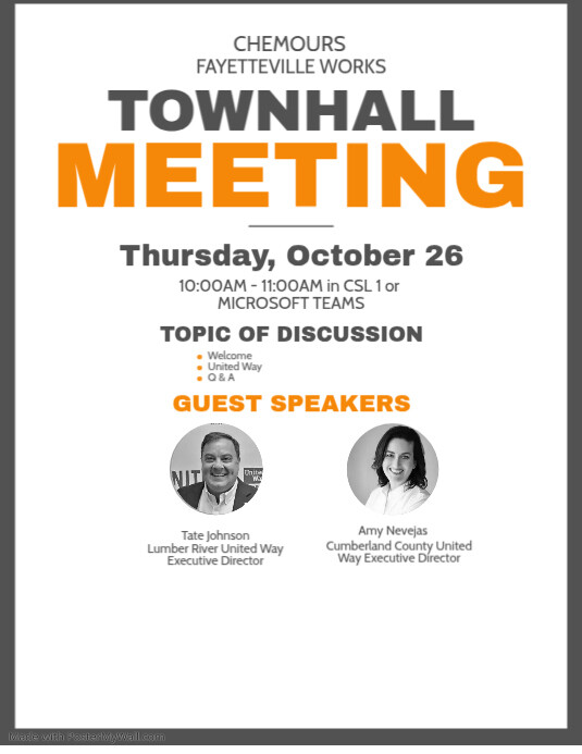 Town hall Meeting PosterMyWall
