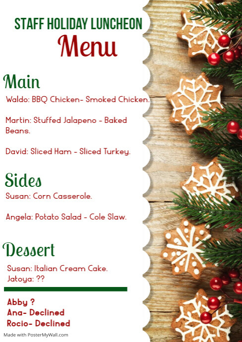 Christmas,Christmas retail,menu | PosterMyWall