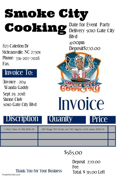 Copy of Copy of Copy of Invoice | PosterMyWall