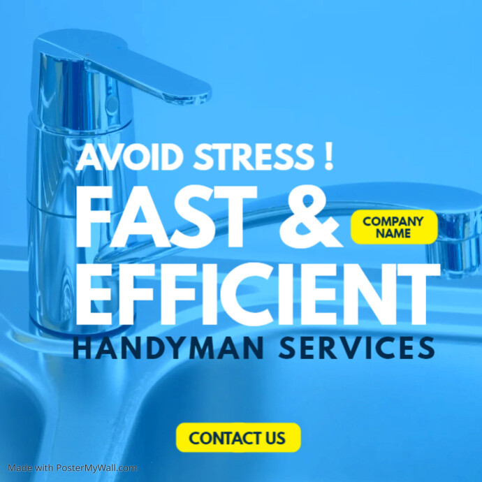 handyman services instagram post advertisemen