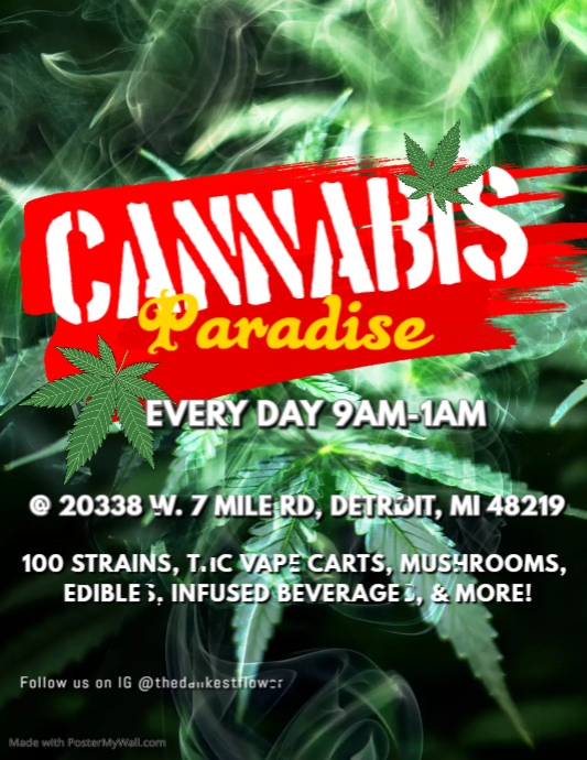 Cannabis Flyer template