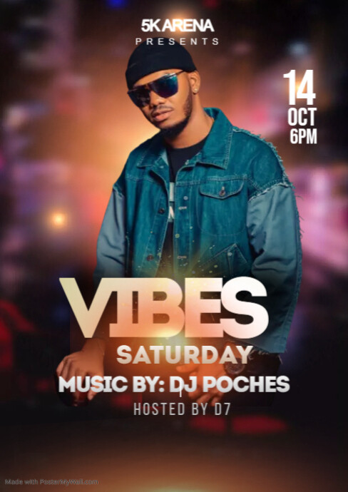 music event A4 template