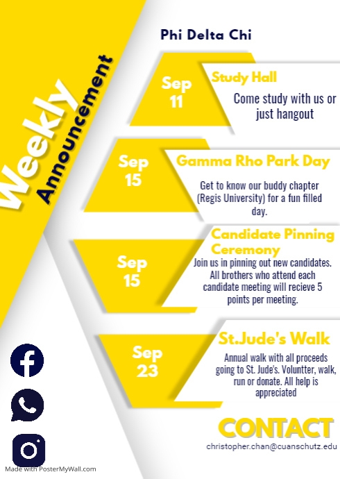 Schedule Planner Template PosterMyWall