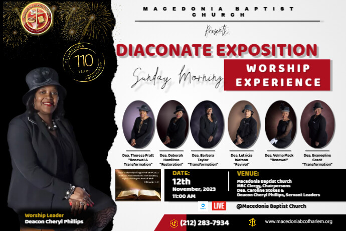 church conference Poster template