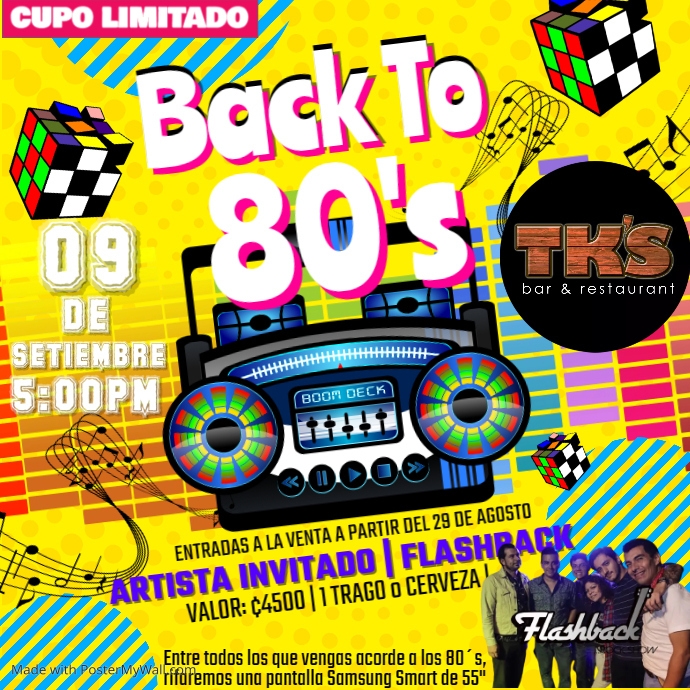 Back To 80s Instagram Post template