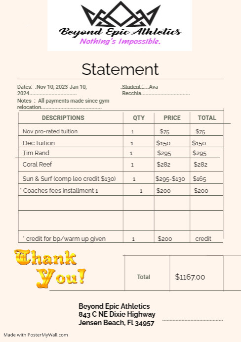 Statement Ava Recchia | PosterMyWall