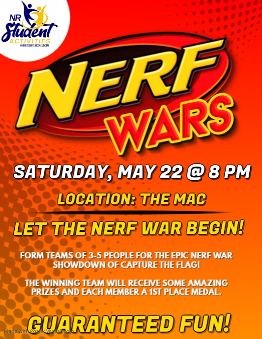 NERF WARS PosterMyWall