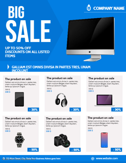 Multipurpose flyer product sale advertisement