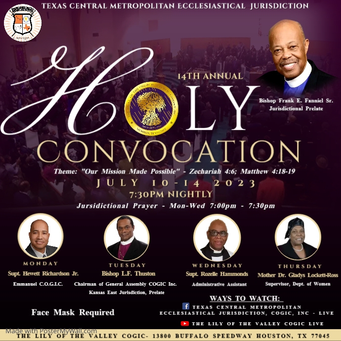Copy of holy convocation (1) | PosterMyWall