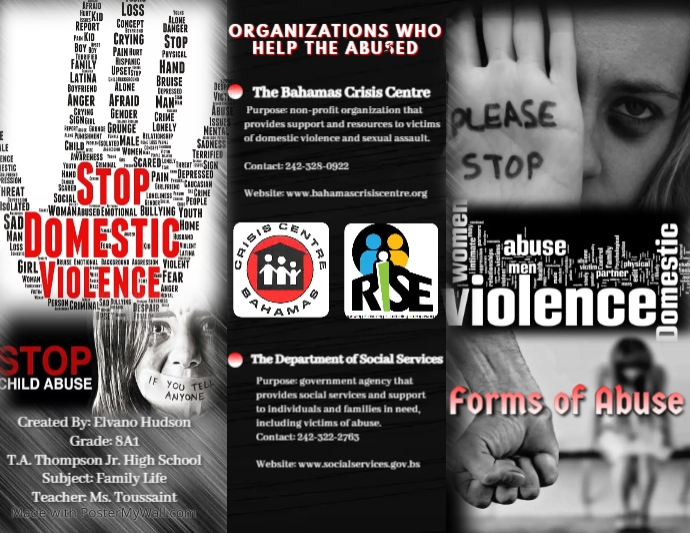 Forms of Abuse Flyer (US Letter) template