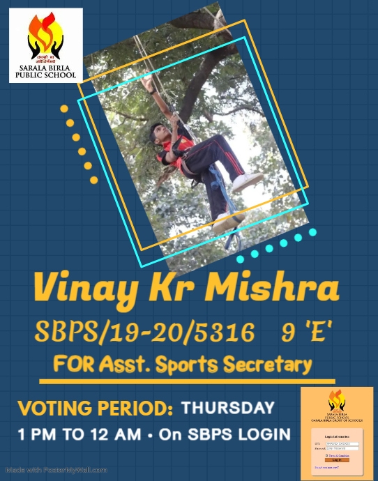 Blue Student Council Election Flyer | PosterMyWall