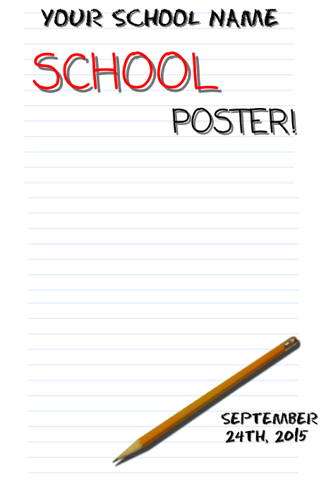 SCHOOL FLYER Poster template