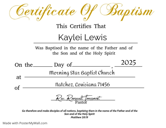 Copy of baptism card flyer template | PosterMyWall
