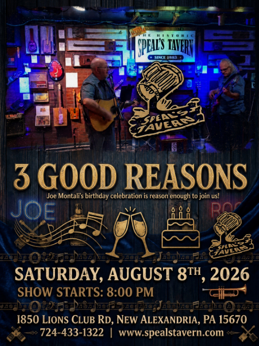 3 Good Reasons Live at Speal's Tavern