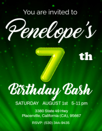 7th Birthday Template PosterMyWall