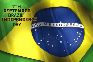 7th September Brazil Independence day Flag template