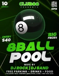 8 Ball Pool Pamflet (Letter AS) template