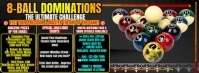 8 ball pool dominations ultimate challenge Couverture Facebook template