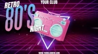 80'S NIGHT Digitalt display (16:9) template
