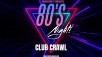 80's NIGHT VIDEO Digitalt display (16:9) template