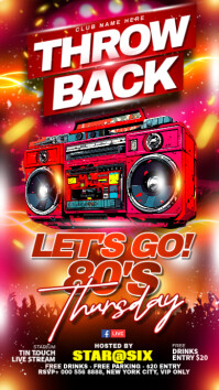 80'S PARTY Instagram-verhaal template