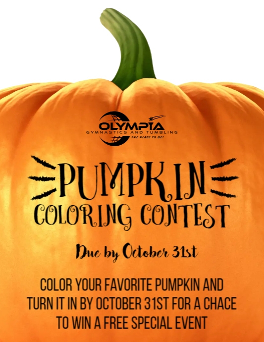 Pumpkin Coloring Contest | PosterMyWall
