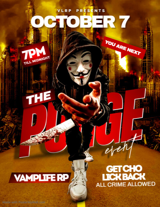 the purge night PosterMyWall