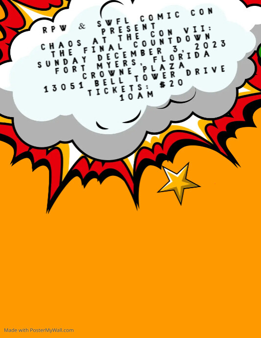 Comic FEst Flyer Template | PosterMyWall