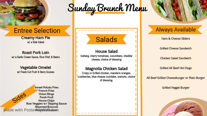 Friday Dinner Menu PosterMyWall