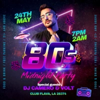 80s Night Instagram Post template