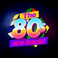 80s Night Party Instagram Post template